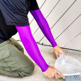 Purple Protective Full Arm Sleeves for Minor Cuts