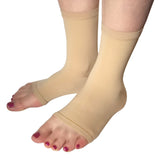 Light Skin Tone Foot and Ankle Compression Sleeves