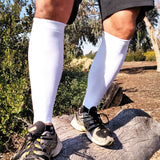 Silver/Grey Calf Leg Sleeves for Skin Protection