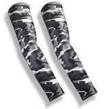 Grey Camo Full Arm Protection Sleeves for thin skin