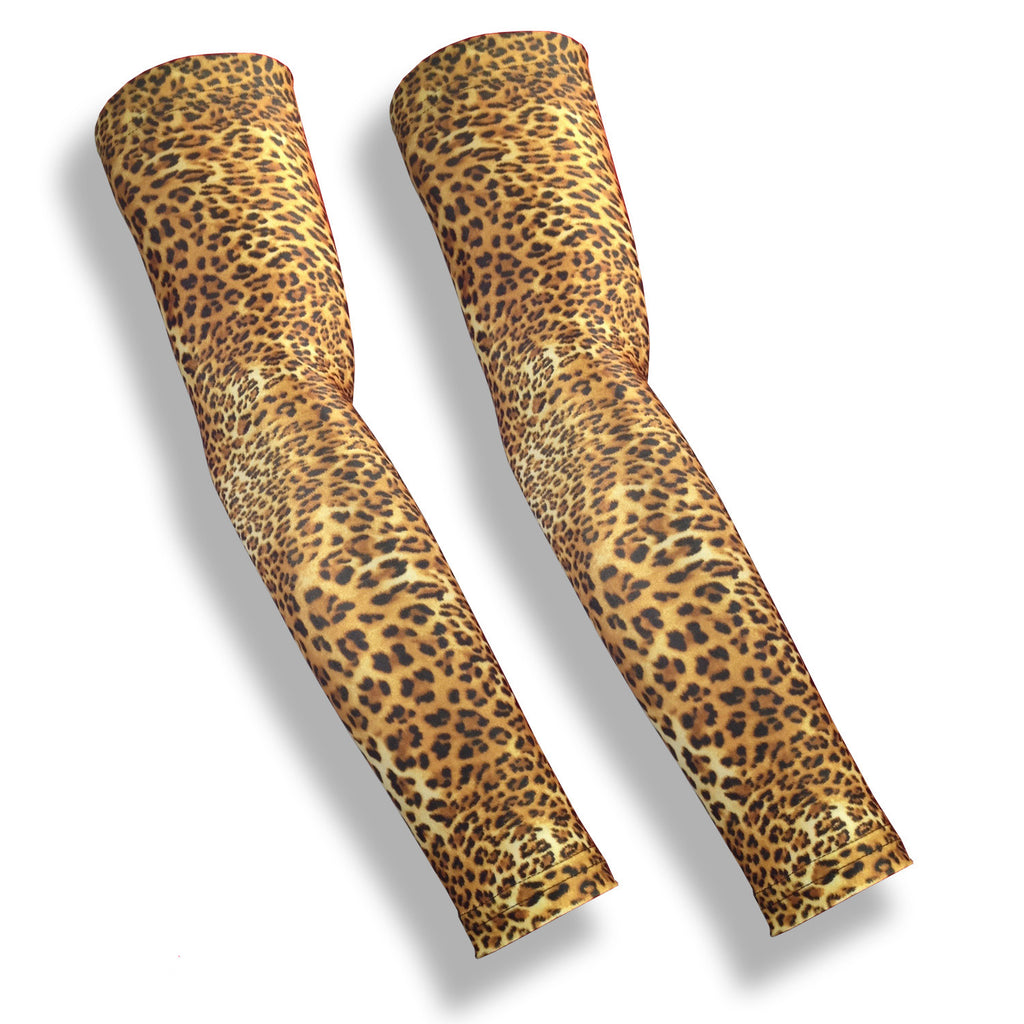 SKIN GUARDS Leopard Pattern Protective Arm Covers