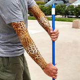 SKIN GUARDS Leopard Pattern Protective Arm Covers for Bruising
