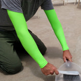 Neon Green Arm Protector Sleeves for Elderly or Fragile Skin