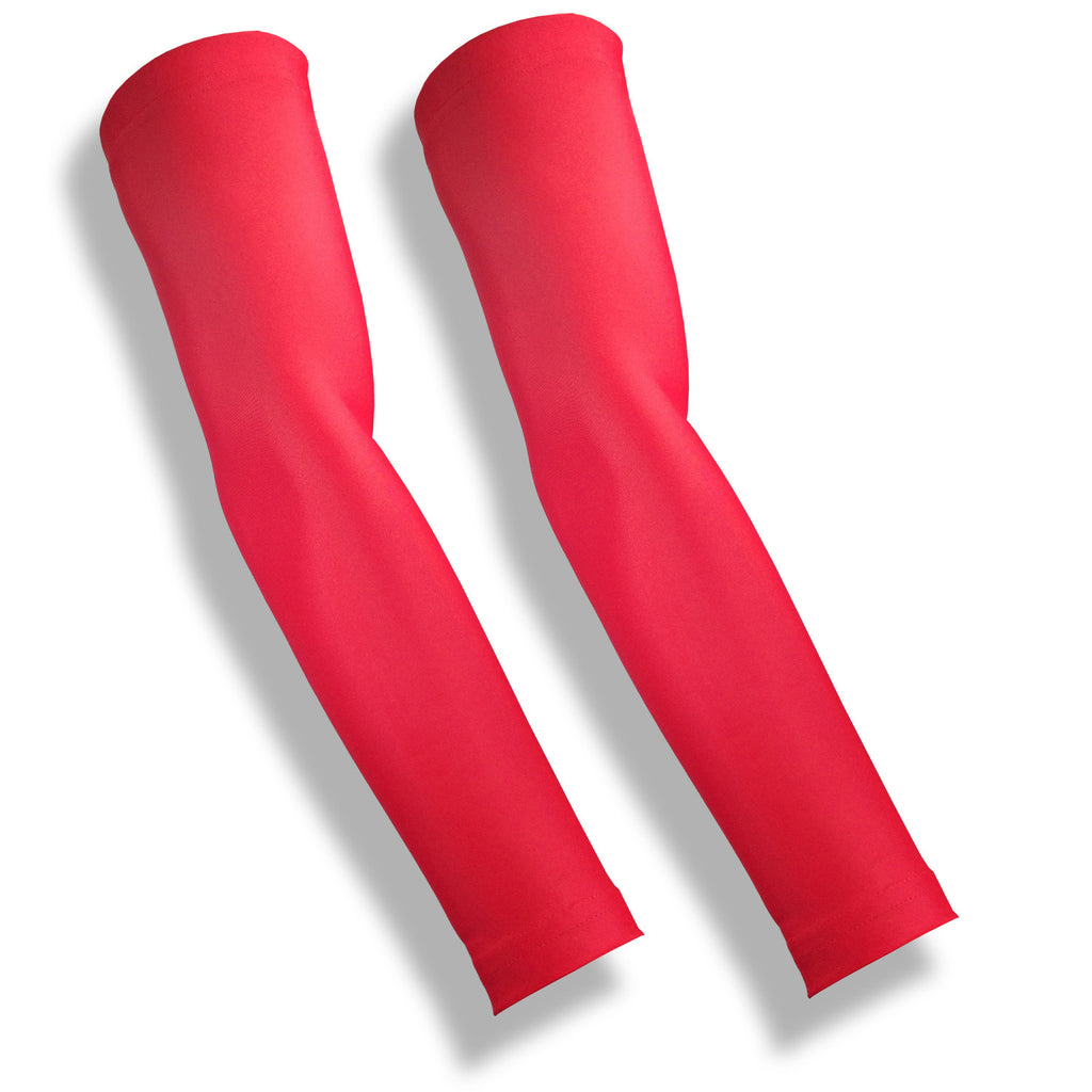 Red Full Arm Sleeves to Reduce Bruising, Made in USA