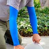 Royal Blue Full Arm Arm Protectors for Elderly or Fragile Skin